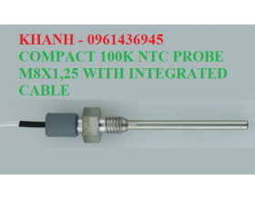 COMPACT 100K NTC PROBE M8X1,25 WITH INTEGRATED CABLE | COMPACT 100K NTC PROBE M8X1,25 WITH INTEGRATE