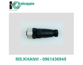 M12X1 STRAIGHT CONNECTOR WITH TERMINAL BLOCK 4 ELECTRICAL CONTACTS