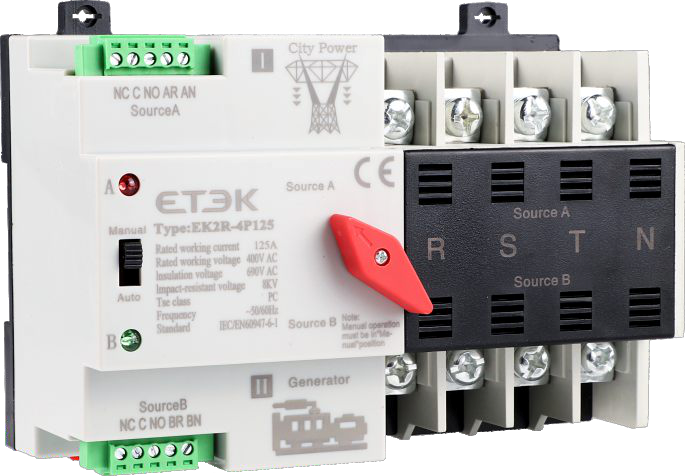 ATS ETEK 125A 2P EK2R-4P125