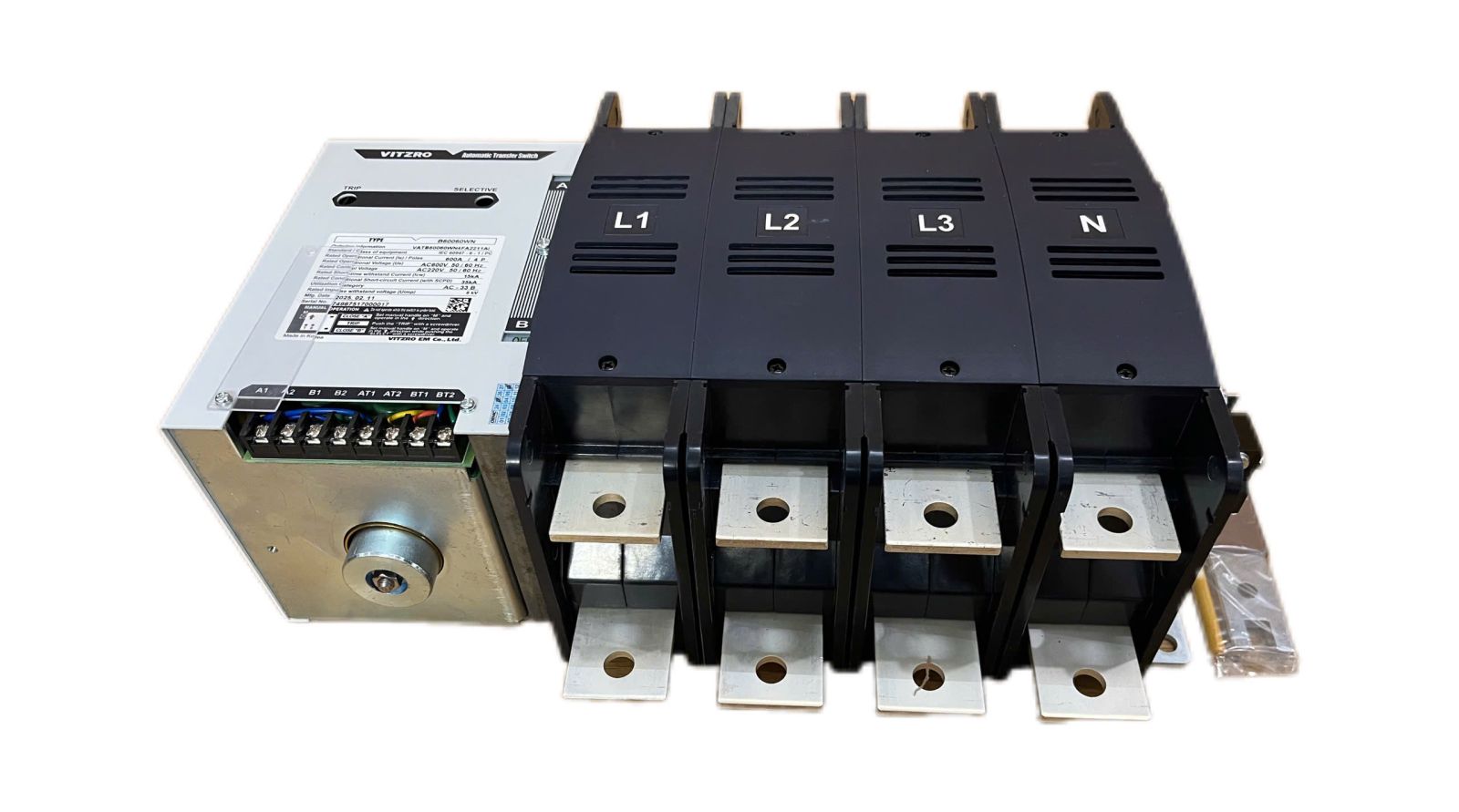 Bộ chuyển nguồn ATS VITZRO 600A 4P mã hàng B600060WN