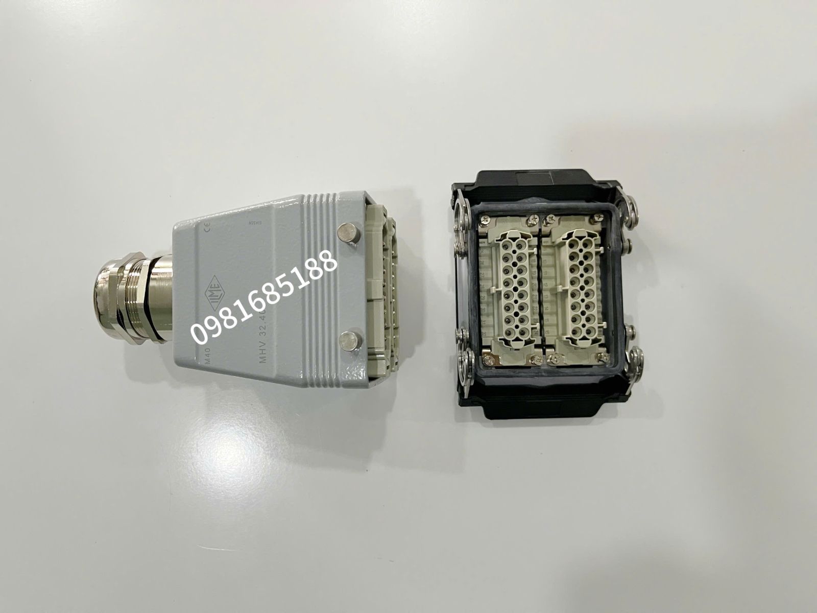 Giắc cắm 32 chân 16A hãng ILME đế âm đầu ra cáp trên M40