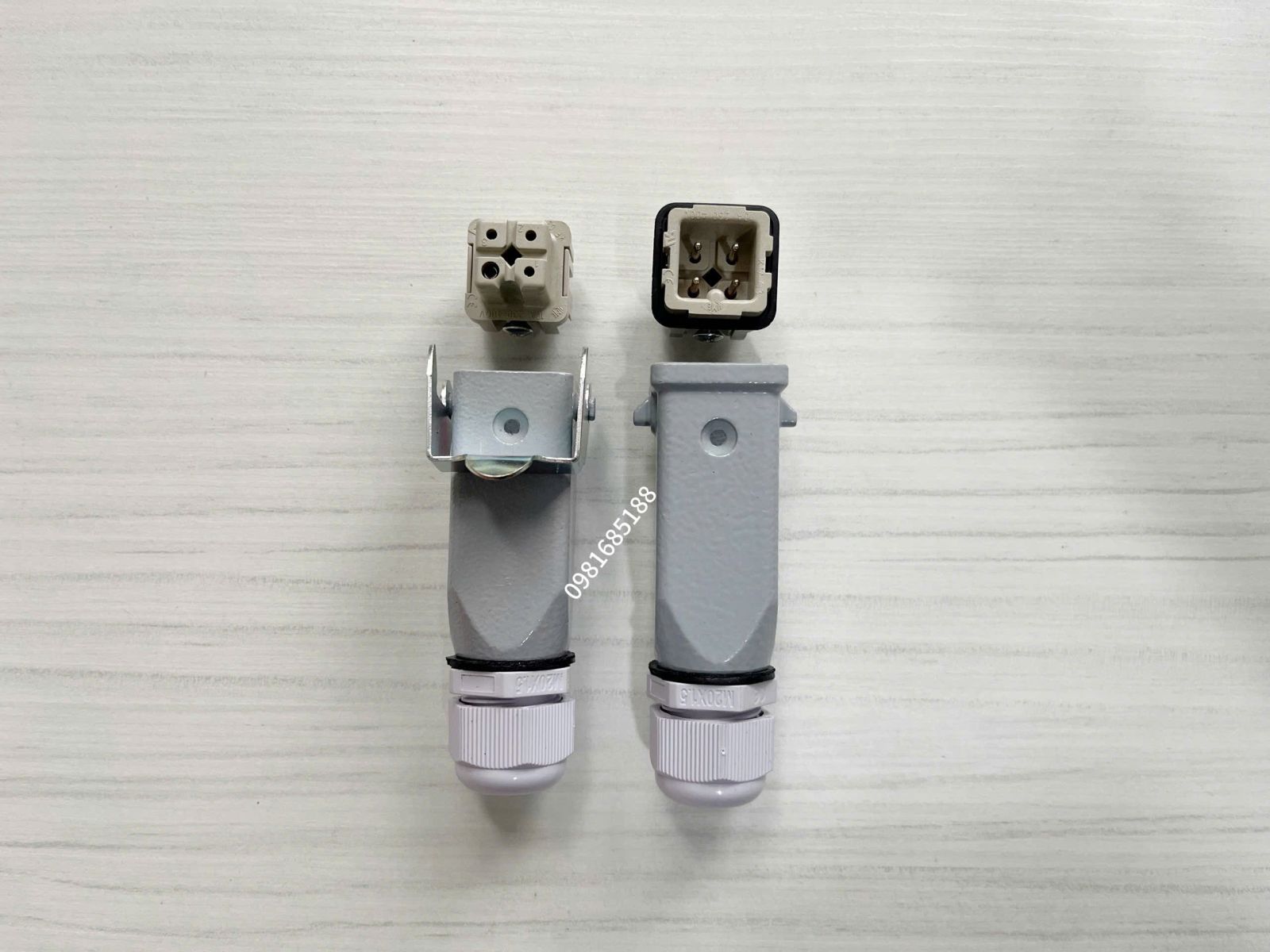Giắc cắm 4 chân 10A loại nối thẳng hãng ILME