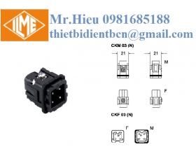 Ruột giắc cắm 3 cực + 1 Te màu đen CKM 03 N ILME