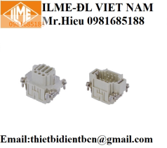 Bộ ruột giắc cắm vuông công nghiệp CDSF 09, CDSM 09 ILME DAI LY VIET NAM