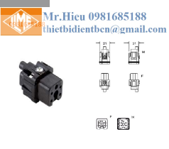 Ruột giắc cắm 4 cực + 1 PE màu đen CKF 04 N ILME DAI LY VIET NAM