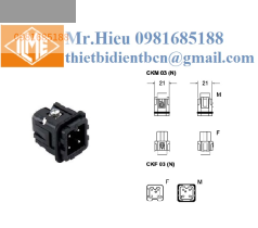 Ruột giắc cắm 3 cực + 1 Te màu đen CKM 03 N ILME