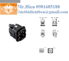 Ruột giắc cắm 4 cực + PE màu đen  CKM 04 N ILME VIET NAM
