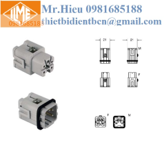 Ruột giắc cắm loại nhấn 4 chân + 1 PE CKSF 04/ CKSM 04 ILME