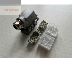 Giắc cắm 42 chân 10A ILME kiểu cáp ra bên chân pin turned silver plated