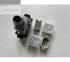 Giắc cắm 42 chân 10A ILME kiểu cáp ra trên chân pin turned silver plated