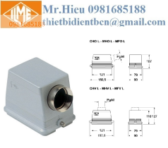 Giắc cắm 48 chân ILME MHO 48 L40 | Hood MHO 48 L40