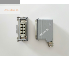 giắc cắm công nghiệp vuông 25 chân 10A cáp ra bên ILME