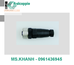 M12X1 STRAIGHT CONNECTOR WITH TERMINAL BLOCK 4 ELECTRICAL CONTACTS