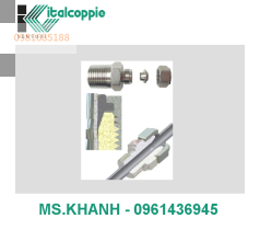 SLIDING COMPRESSION FITTINGS METALLIC NOSE CONE FOR Ø 6 MM