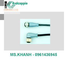EXTENSION CABLE M12 WITH 4-WIRE SILICONE RUBBER INSULATED CABLE