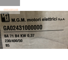 Động cơ thắng MGM 0.37 kW GA02431000000