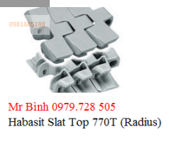 Xích băng tải - Slat Top 770T (Radius)