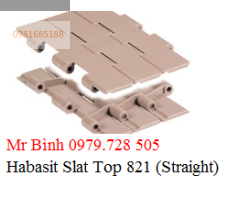 Xích băng tải - Slat Top 821 (Straight)