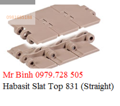 Xích băng tải - Slat Top 831 (Straight)