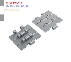 Xích băng tải inox chạy thẳng SSE 512 K350
