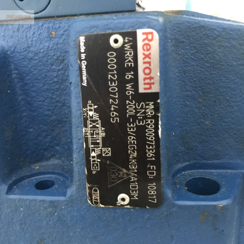 Van Rexroth 4WRKE 16 W6-200L-33, 6EG24K31/A1D3M MNR: R900973361 4WRAP 6 W7-04-30-G24K4 M-00