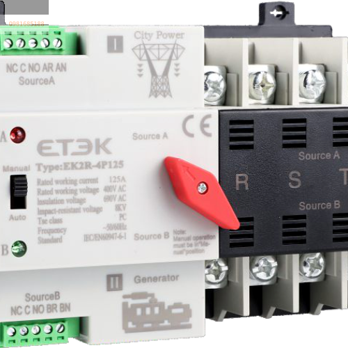 Bộ chuyển nguồn ATS ETEK 125A 2P EK2R-4P125