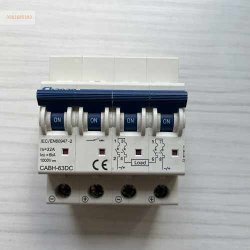 CB đóng cắt điện 4P 32A CABH-63DC 4P 32A Hãng Chanan
