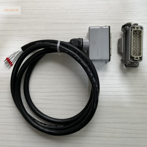 Cáp nguồn Hot runner 16 chân 16A sử dụng dây 8 lõi