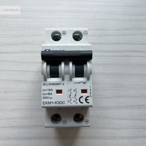 CB đóng cắt điện DC 16A 2P EKM1-63DC 16A Hãng Chanan