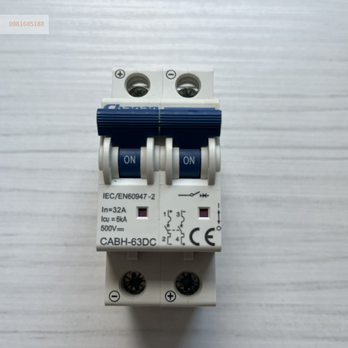 CB đóng cắt 2P DC 32A CABH-63DC hãng Chanan
