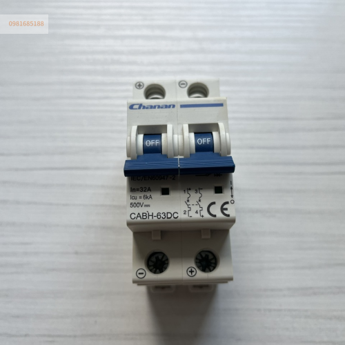 CB đóng cắt 2P DC 32A CABH-63DC hãng Chanan
