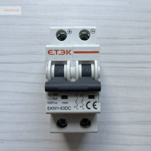 CB đóng cắt điện DC 2P EKM1-63DC ETEK