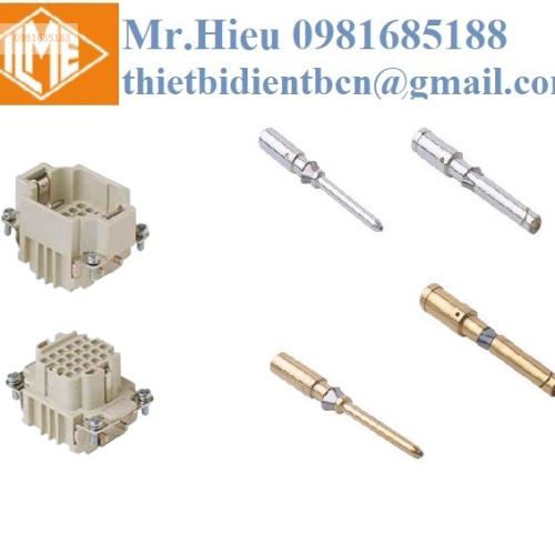 Ruột giắc cắm 24 cực 10A-250 V ILME CDDF 24 / CDDM 24 ILME VIET NAM