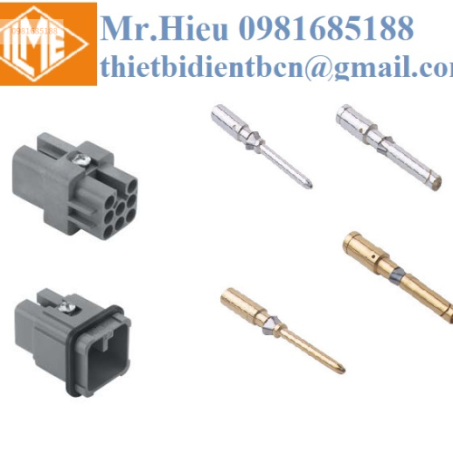 Ruột giắc cắm 7 cực + 1 PE CDF 07/ CDM 07 ILME