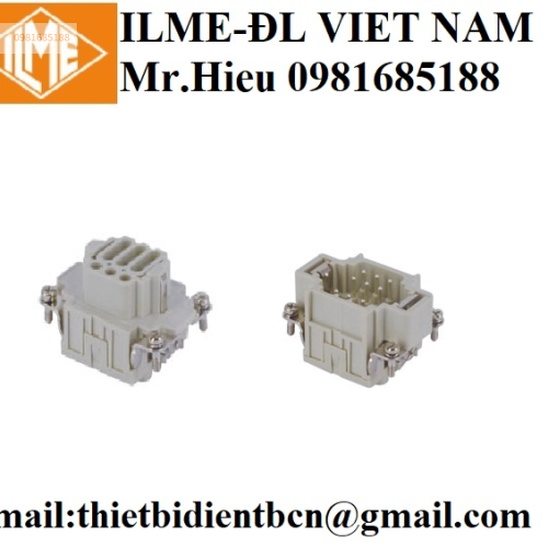 Bộ ruột giắc cắm vuông công nghiệp CDSF 09, CDSM 09 ILME DAI LY VIET NAM