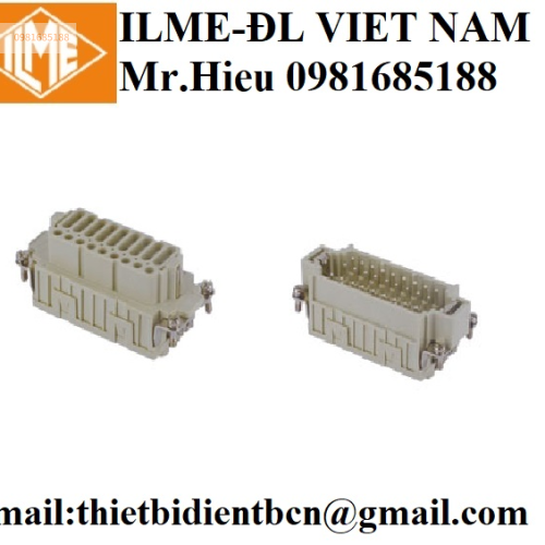 Bộ giắc cắm công nghiệp loại vuông 27 chân CDSF 27, CDSM 27 ILME CONNECTOR