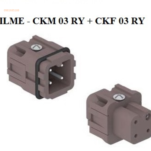 Giắc cắm ILME - CKF 03 RY + CKM 03 RY