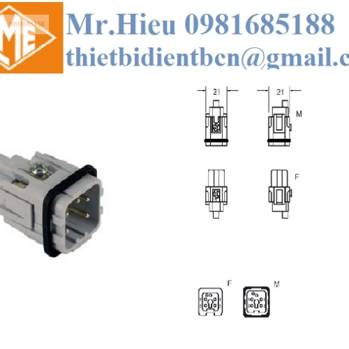 Ruột giắc cắm 4 cực + 1 PE CKM 04 ILME VIET NAM