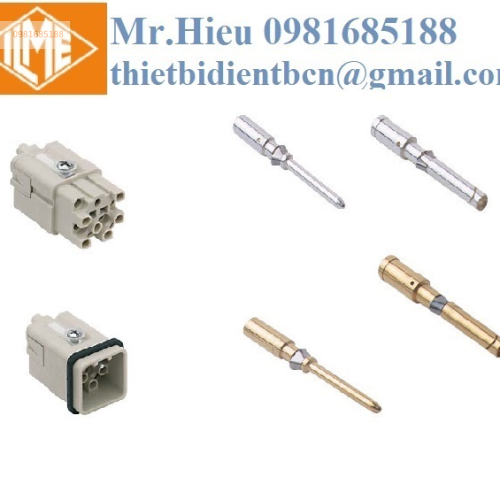 Ruột giắc cắm vuông 12 chân CQF 12/CQM 12 ILME