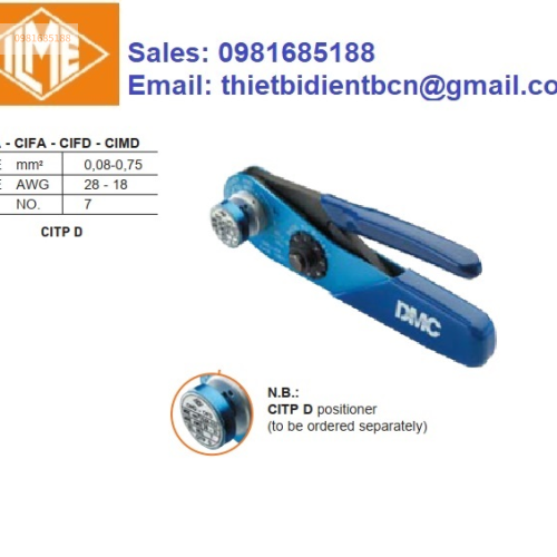 Kìm bấm đầu cos CIPZ D,|crimping tool CIPZ D