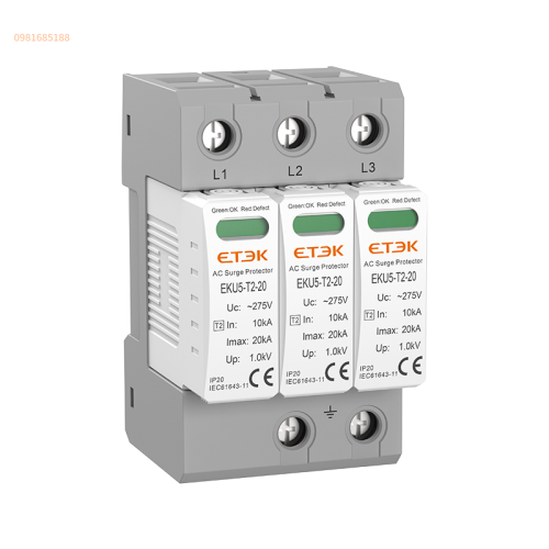 Thiết bị chống sét AC EKU5-T2-20 SPD 3P