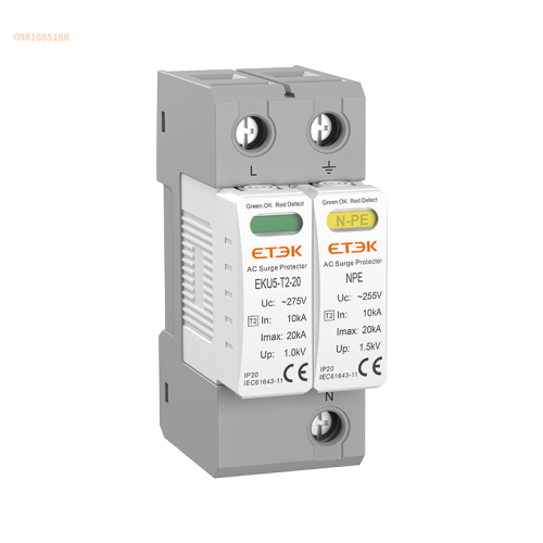 Thiết bị chống sét AC EKU5-T2-20 SPD