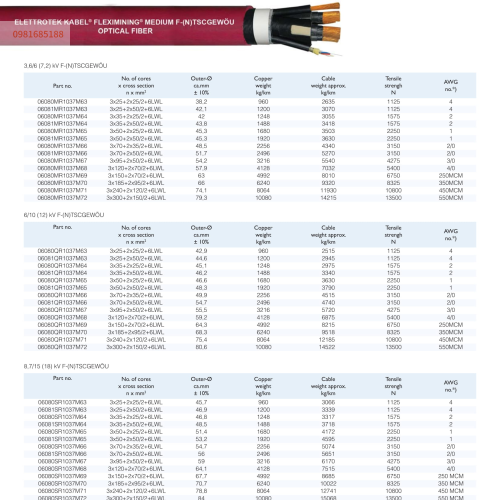FLEXIMINING MEDIUM F-(N)TSCGEWÖU Optical fiber