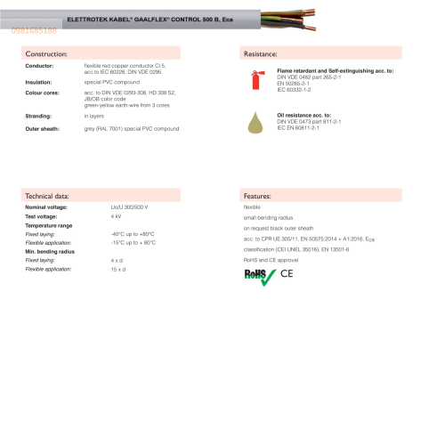 GAALFLEX CONTROL 500 B
