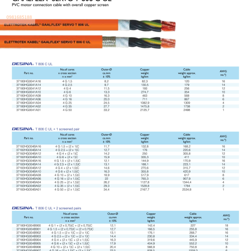 GAALFLEX SERVO T 806 / T 806 C UL