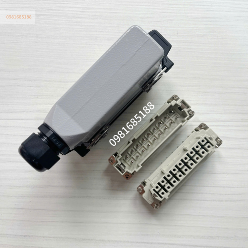 Giắc cắm 18 chân 16A vuông 2 khóa ILME