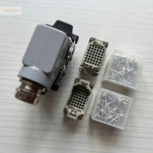 Giắc cắm 42 chân 10A ILME kiểu cáp ra bên chân pin turned silver plated
