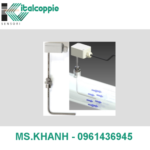 THERMODYNAMIC FLOW SENSOR WITH 4 ÷ 20 MA TRANSMITTER