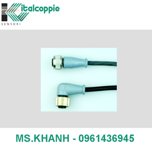 EXTENSION CABLE M12 WITH 4-WIRE SILICONE RUBBER INSULATED CABLE