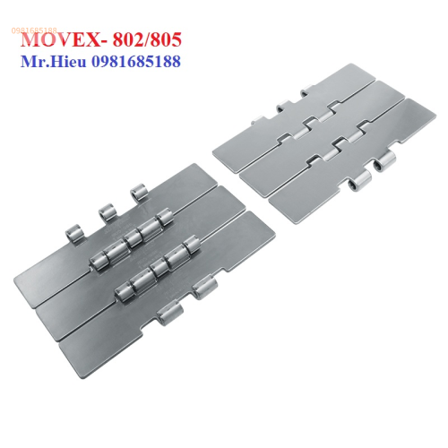 Xích băng tải inox chạy thẳng SS 802 K750